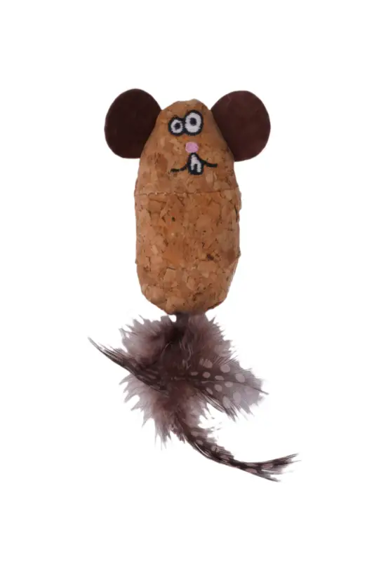 Tootoy! – Jouet Souris en Li&egrave;ge pour Chats – Marron Bon Marché