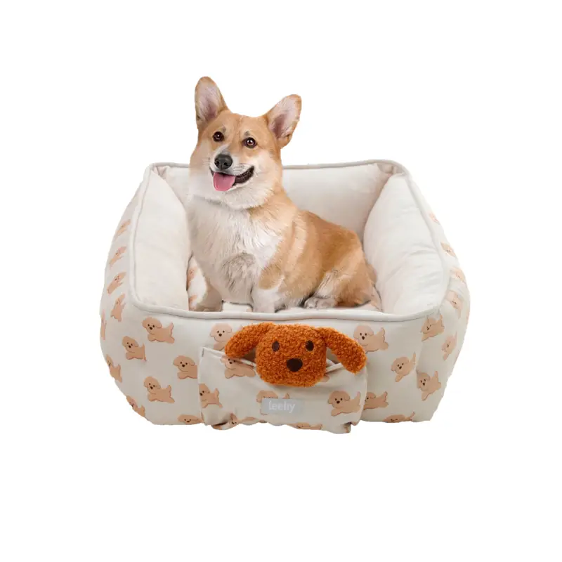 Top Vente Leeby – Sofa Doudou Chiot pour Chiots – Blanc