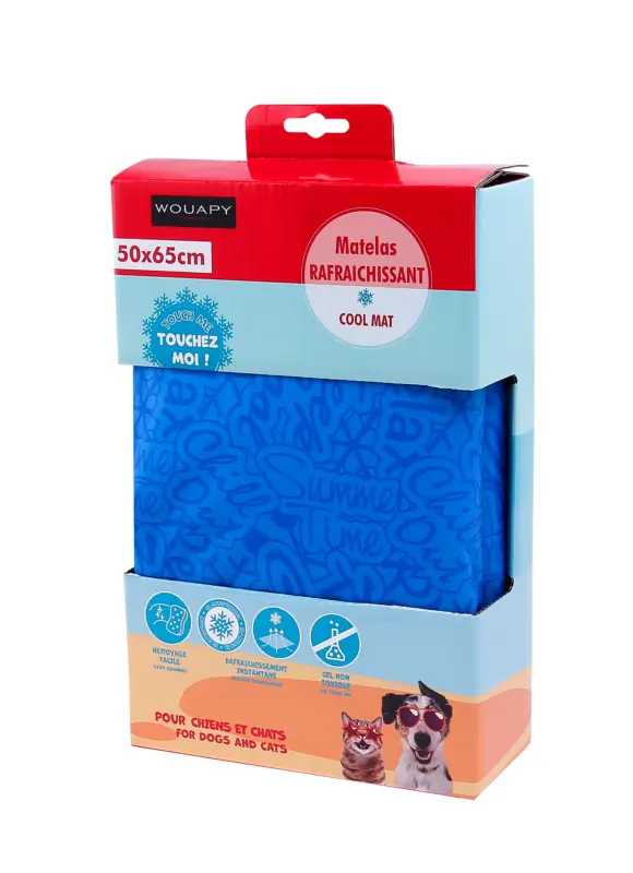 Wouapy – Matelas Rafraichissant pour Chiens Retour Gratuit
