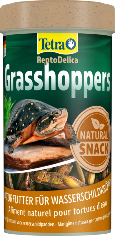Tetra – Aliment ReptoDelica Grasshoppers Sauterelles pour Tortues d'Eau – 250ml Solde
