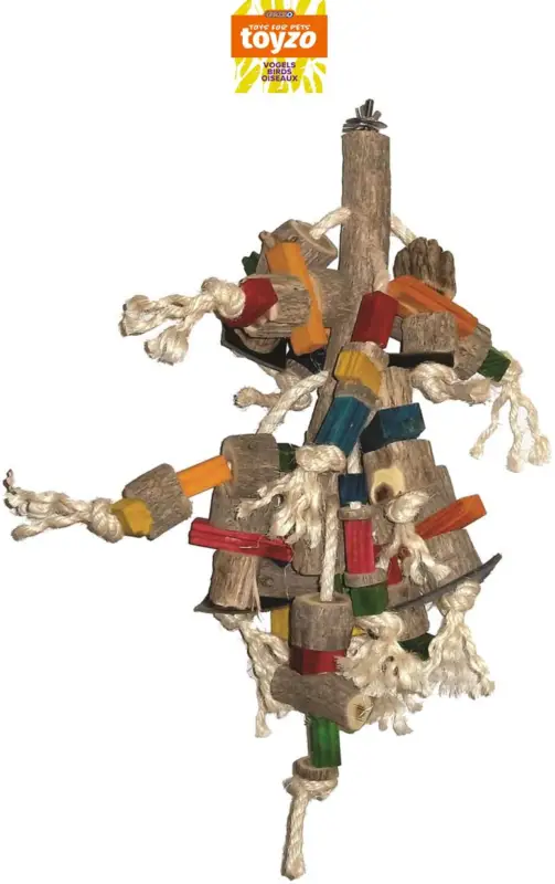 Acheter Direct Toyzo – Jouets Ara « Jumbo Macaw » Bois & Corde – 57cm