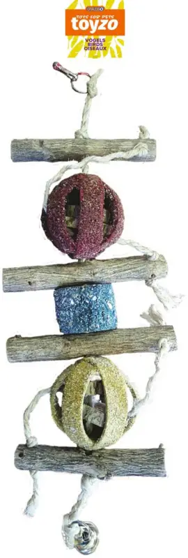 Toyzo – Jouets Perroquet Balles Corail & Bois – 40cm Expédié Aujourd&rsquo;hui