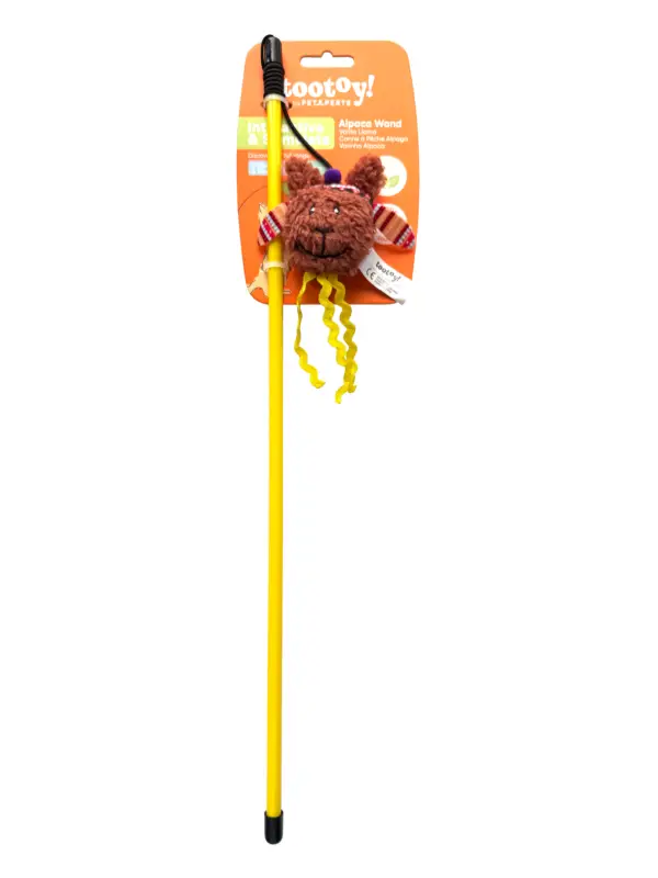 Solde Tootoy! – Jouet Canne &agrave; P&ecirc;che Lama pour Chats – 47cm
