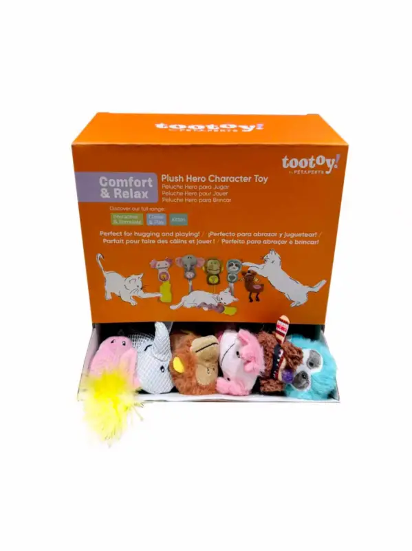 Meilleur Choix Tootoy! – Jouet Peluche H&eacute;ros pour Chats – 23cm