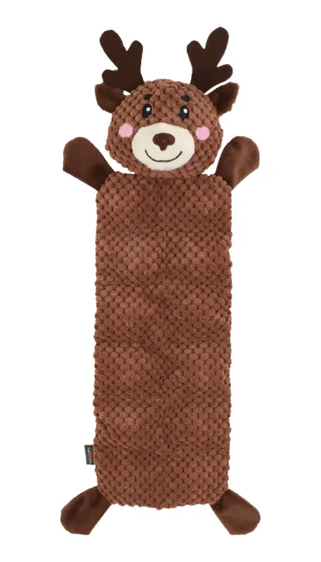 Commander Vite Wouapy – Jouet Cerf 12 Squeaker Peluche Plate pour Chiens