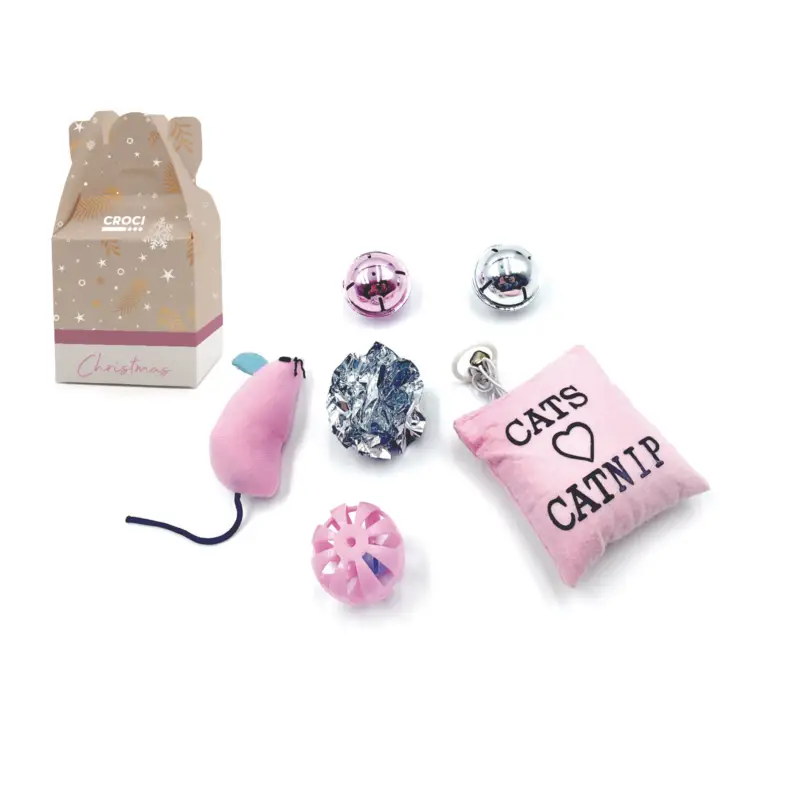 Croci – Box No&euml;l avec Jouets pour Chats – x6 Meilleur Prix