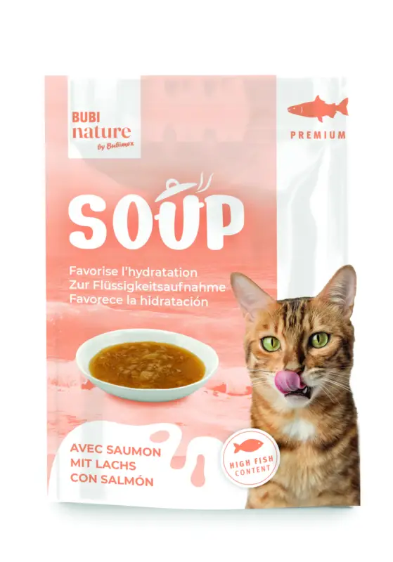 Bubimex – Soupe Bubi Nature au Saumon pour Chats – 50g Achat Immédiat