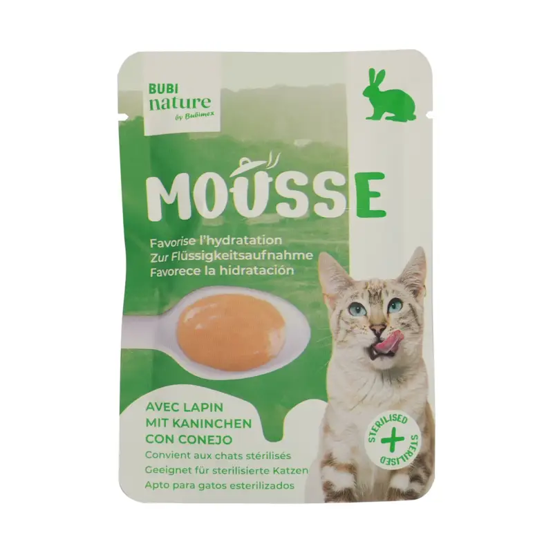 Acheter En Ligne Bubimex – Mousse Bubi Nature au Lapin pour Chats – 50g