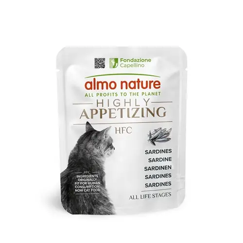 Almo Nature – Pochon HFC Highly Appetizing aux Sardines pour Chats – 50g Offre Du Jour