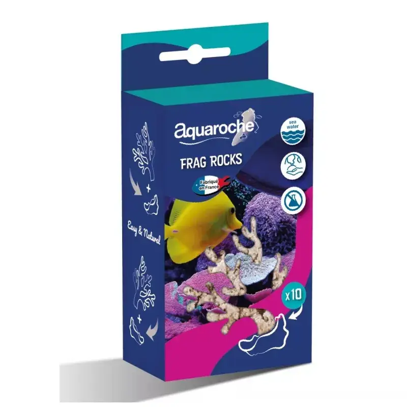 Authentique Aquaroche – D&eacute;coration Roche &agrave; Bouture pour Aquarium – x10
