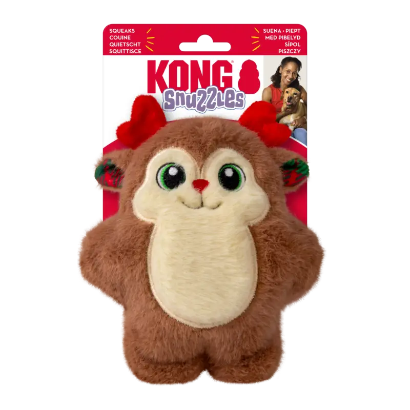 Soldes Kong – Jouet Peluche Snuzzles Reindeer – S