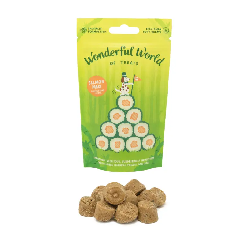 Wonderful World – Friandises Maki Saumon pour Chiens – 50g Populaire