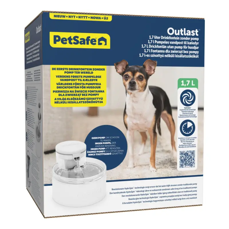Nouveauté PetSafe – Fontaine Outlast sans Pompe pour Chiens et Chats – 1,7L
