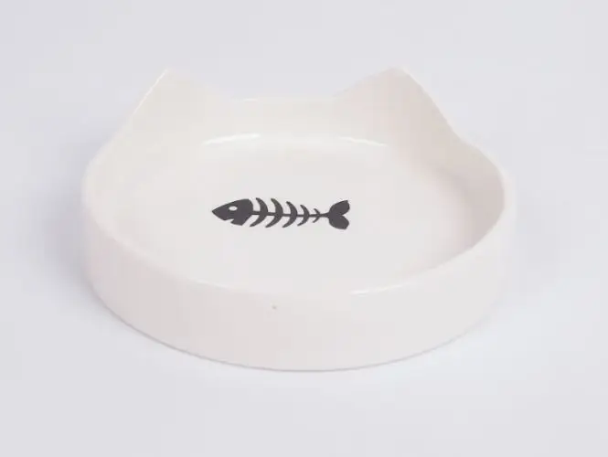 Prix Cassé Leeby – Gamelle Forme Chat C&eacute;ramique 13cm pour Chats
