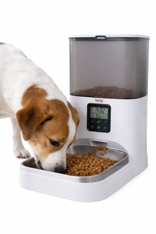 Leeby – Distributeur Automatique de Croquettes Programmable pour Chiens – 6L Meilleur Choix