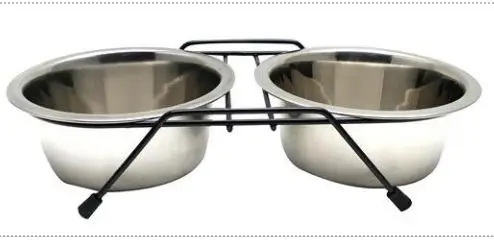 Leeby – Gamelle Double en Inox avec Support pour Chiens Meilleur Prix