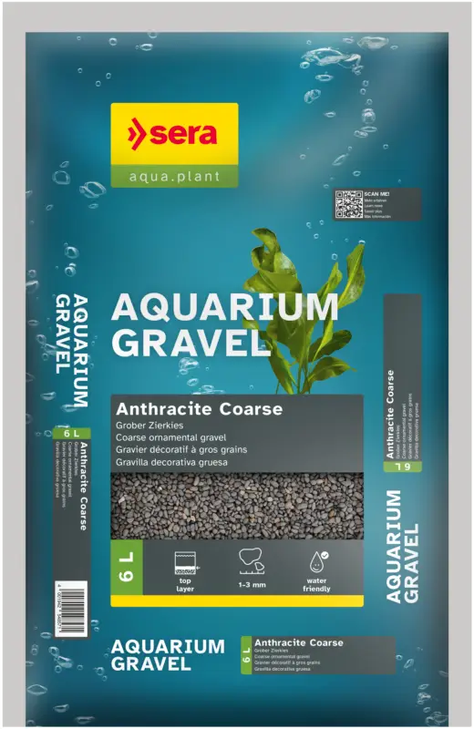 Petit Prix Sera – Gravier Anthracite Coarse Aquarium Gravel