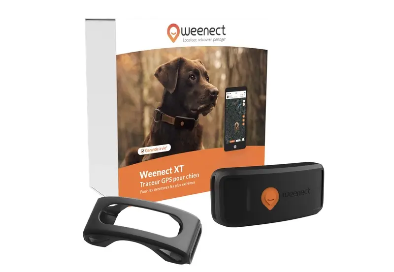 Usine Directe Weenect – Traceur GPS Weenect XT sans Collier pour Chiens – XT – Noir