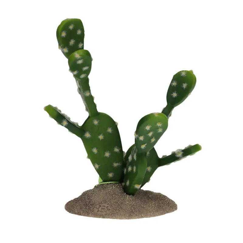 Solde Terradella – D&eacute;coration Cactus &agrave; Figues Vert pour Terrarium – 15,5x9x16,5cm
