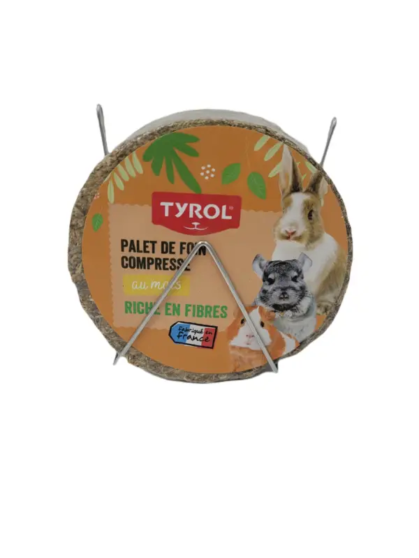 Tyrol – Palet de Foin au Ma&iuml;s pour Rongeurs – 240g Expédition Rapide