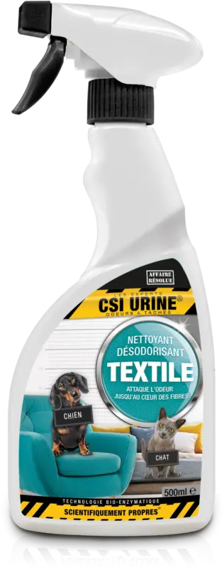 CSI Urine – Nettoyant D&eacute;sodorisant pour Textiles – 500ml Retour Gratuit