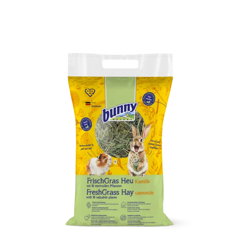 Commander Vite Bunny Nature – Foin Freshgrass Hay Camomile pour Rongeurs – 500g