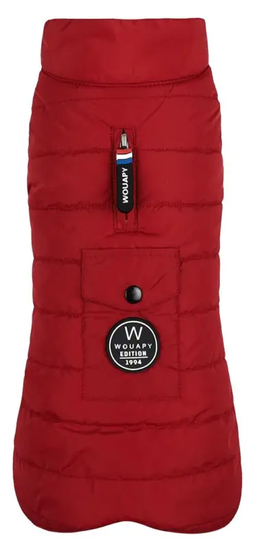 Wouapy -Doudoune Rouge pour Chien – XS Quantité Limitée