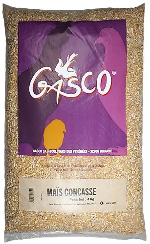 Prix Promo Gasco – Ma&iuml;s Concass&eacute; pour Basse-Cour – 4Kg