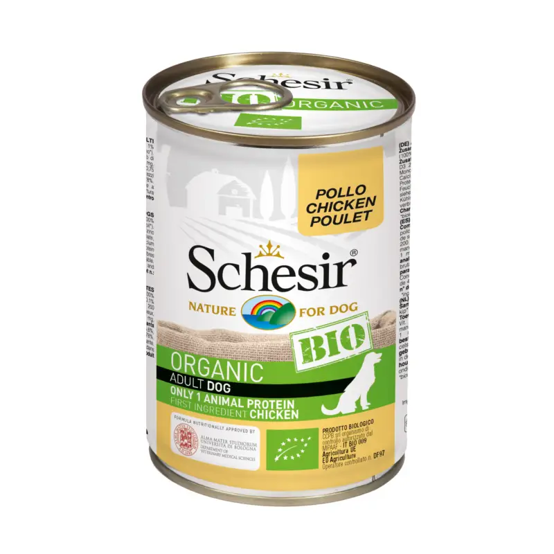 Schesir – Boite Humide BIO au Poulet pour chien – 400g Remise