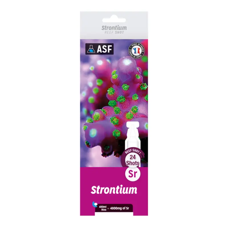 Aquarium Systems – Reef Shots Strontium pour Eau de Mer – 24x20ml Seulement Aujourd&rsquo;hui