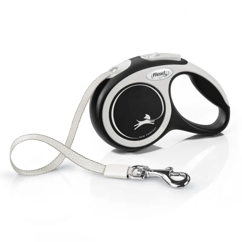 Meilleure Vente Flexi - Laisse New Confort avec Corde pour Chien Noir