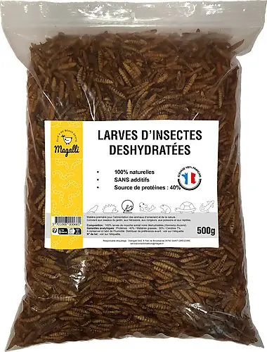 Magalli - Larves Déshydratées pour Animaux de la Nature Affaire À Saisir