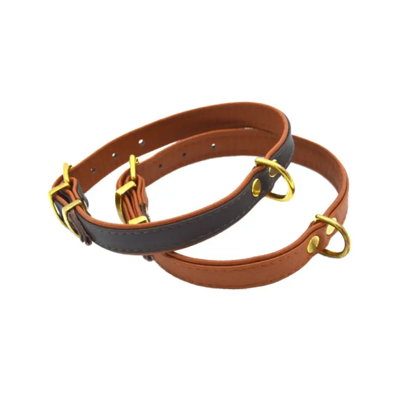Comme Un Roi - Collier Cuir So Chic Caramel pour Chien Produit De Marque