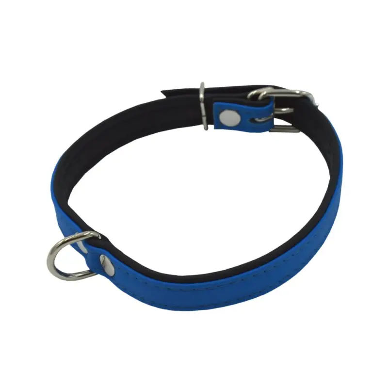 Nouvel Arrivage Comme Un Roi - Collier Cuir So Funky Bleu / Noir pour Chien
