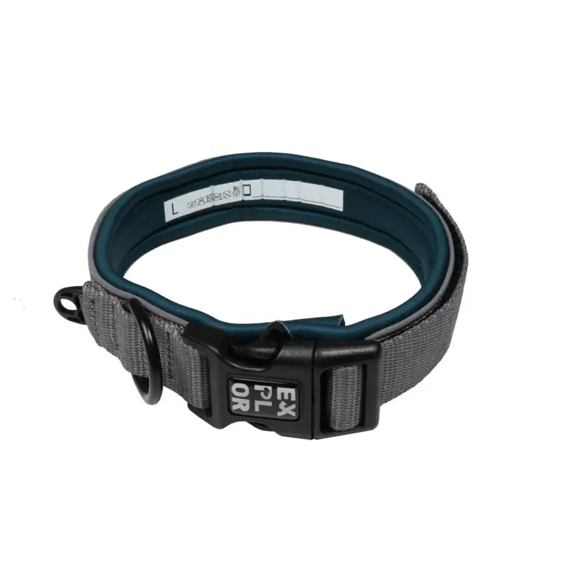 Nouvel Arrivage Duvoplus – Collier Classic Ultimate Fit Comfy Bleu P&eacute;trol pour Chiens