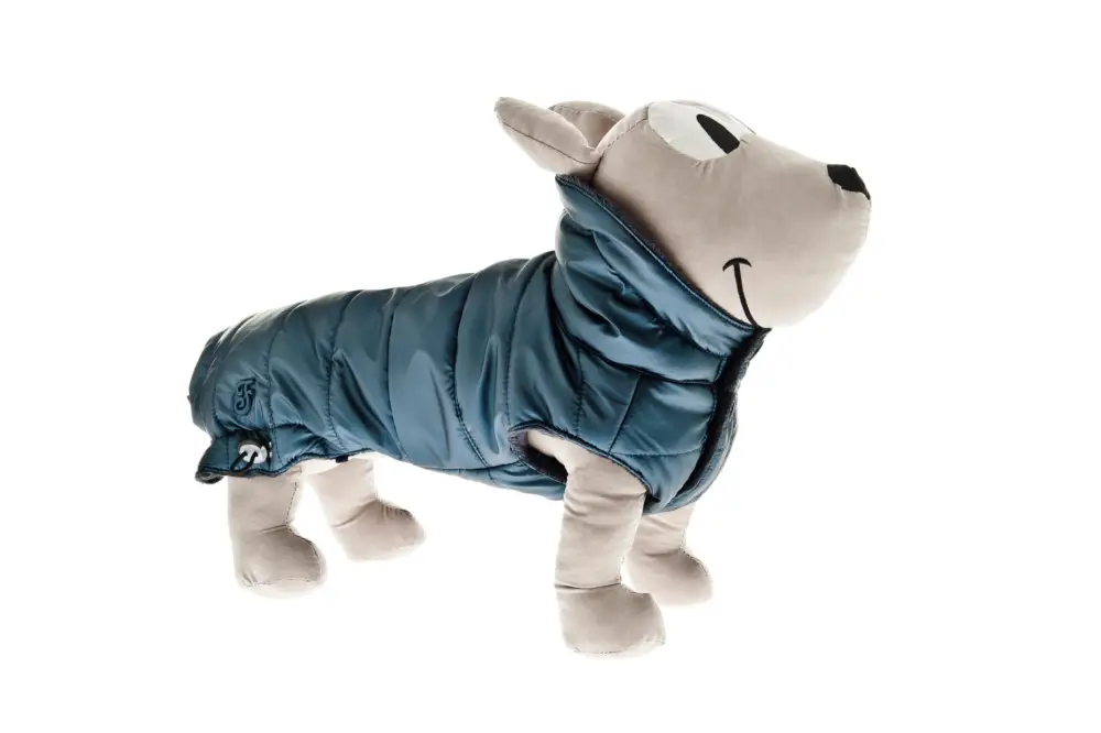 Certifié Ferribiella – Doudoune Cristallo Bleu pour Chiens