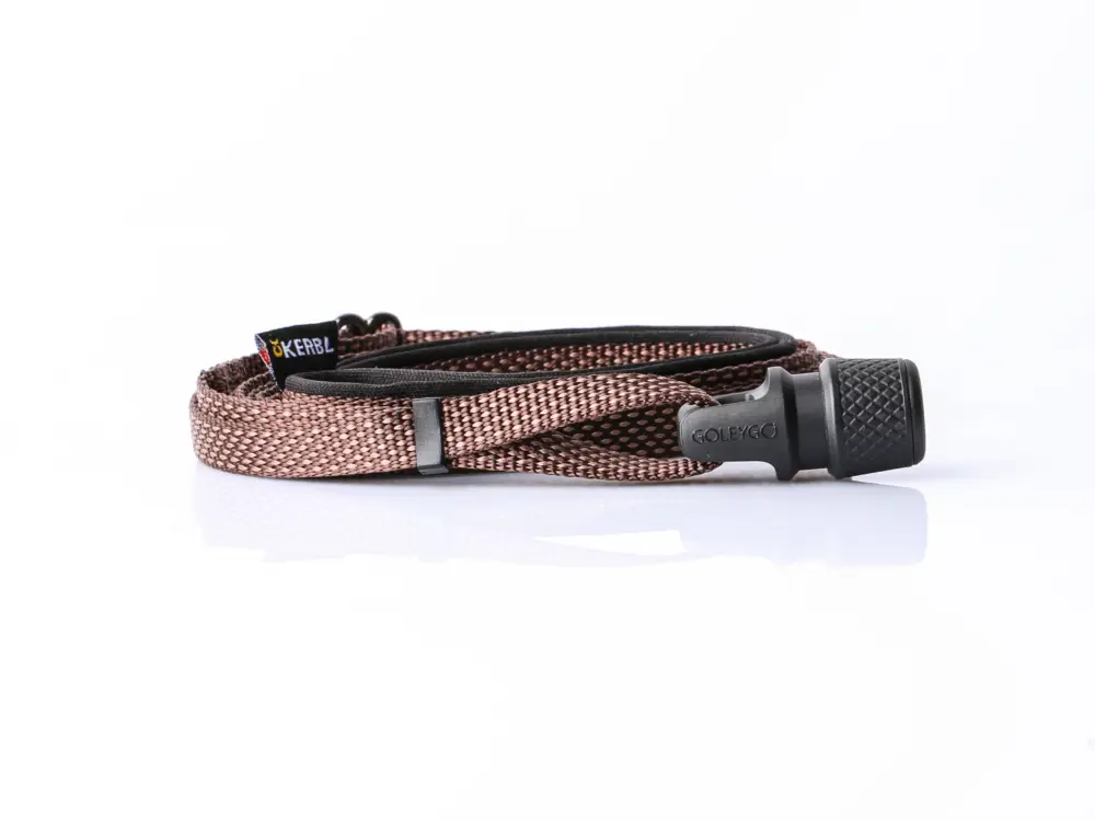 Goleygo - Laisse Plate Réglable Marron pour Chien Must-Have
