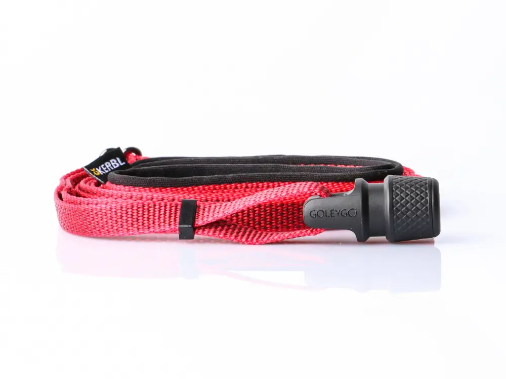 Goleygo – Laisse Plate R&eacute;glable Rouge pour Chien Commander Maintenant