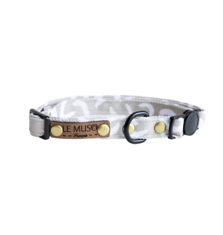 Le Muso – Collier Nougat Beige pour Chats Commander Vite