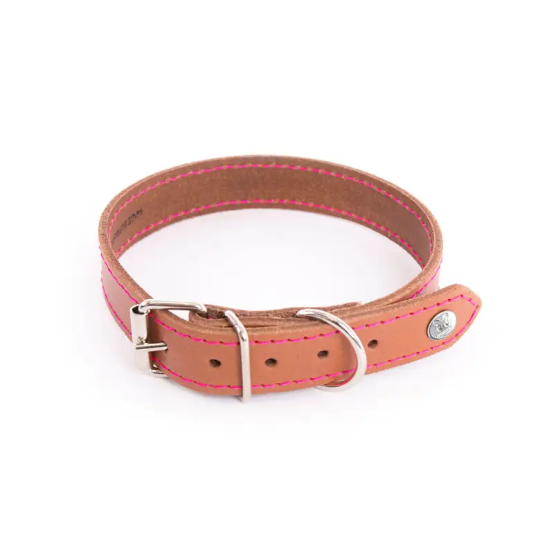 Populaire Martin Sellier - Collier Flash Cognac/Rose pour Chiens
