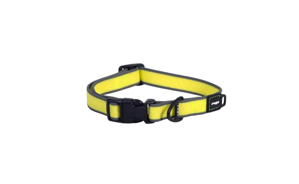 Rogz - Collier Amphibian Jaune pour Chiens Soldes