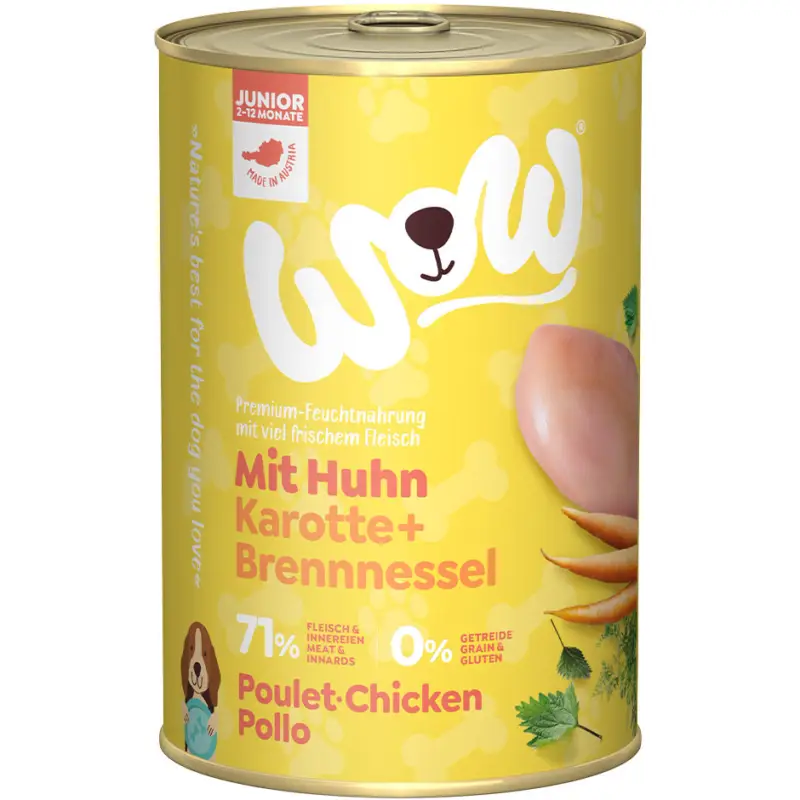 Acheter Direct Wow - Repas Complet Naturel au Poulet pour Chiot
