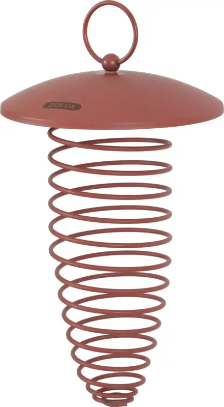 Zolux - Spirale Boule de Graisse avec Toit Rouge pour Oiseaux Nouveauté