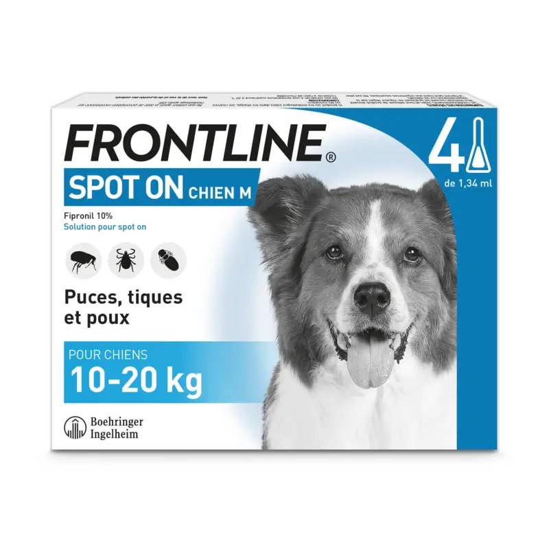 Frontline - Pipette Antiparasitaire pour Chien de 10 à 20Kg Prix Bas