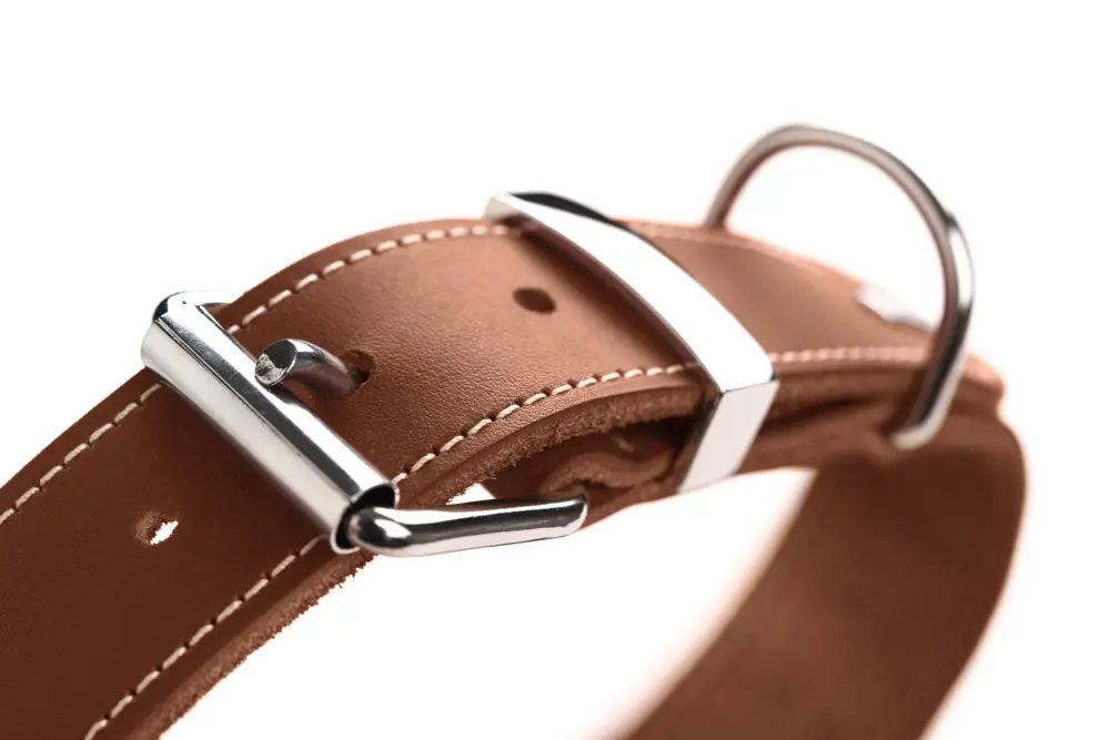 Hunter – Collier Aalborg Special en Cuir de Boeuf Cognac pour Chiens Usine Directe
