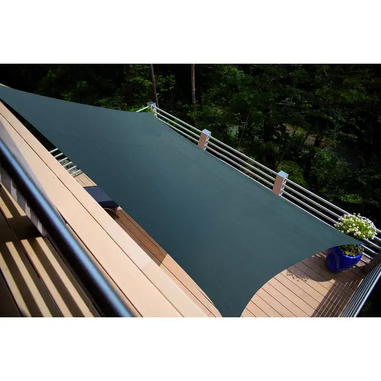 Voile coloris gris en polyéthylène tressé Austral – 4 x 3 m Livraison Express