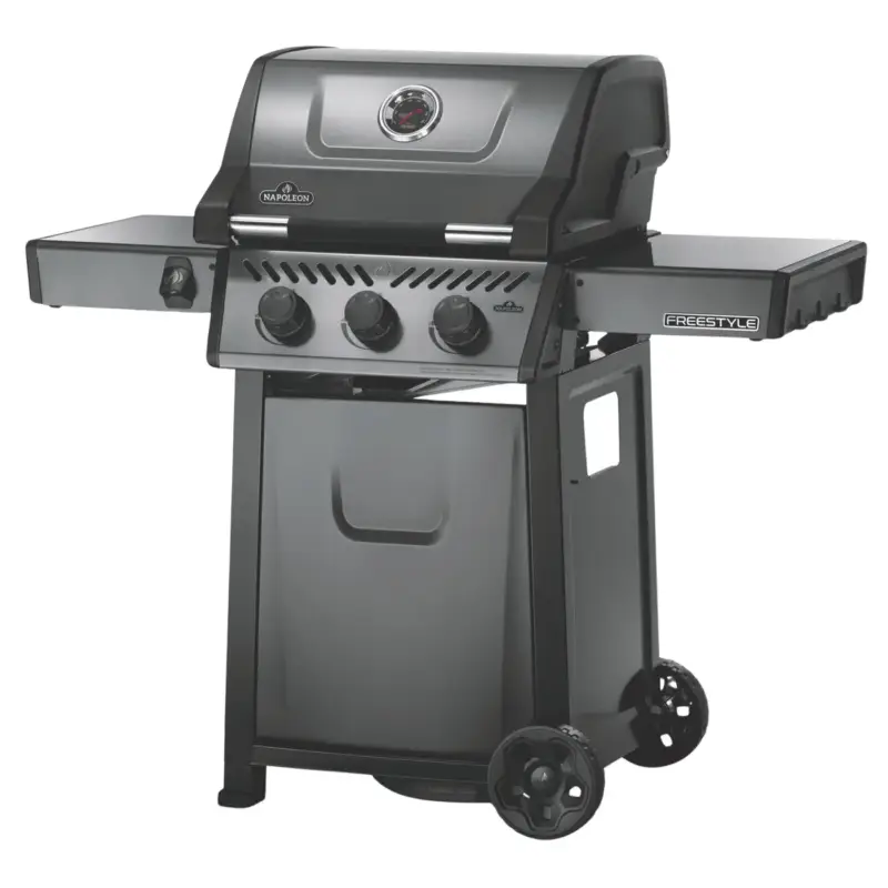 Barbecue gaz 3 brûleurs coloris gris Freestyle Napoléon – 132 x 64 x 116 cm Réduction
