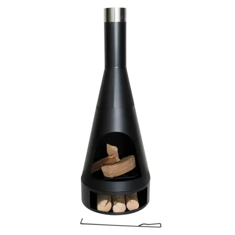 Satisfait Ou Remboursé Brasero médium en métal Kingston Redfire - 120 cm