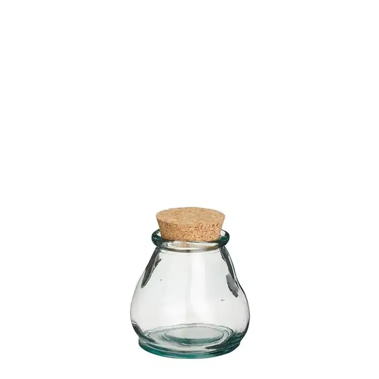 Bocal coloris transparent en verre recyclé Juan- Ø 10 cm Produit De Marque
