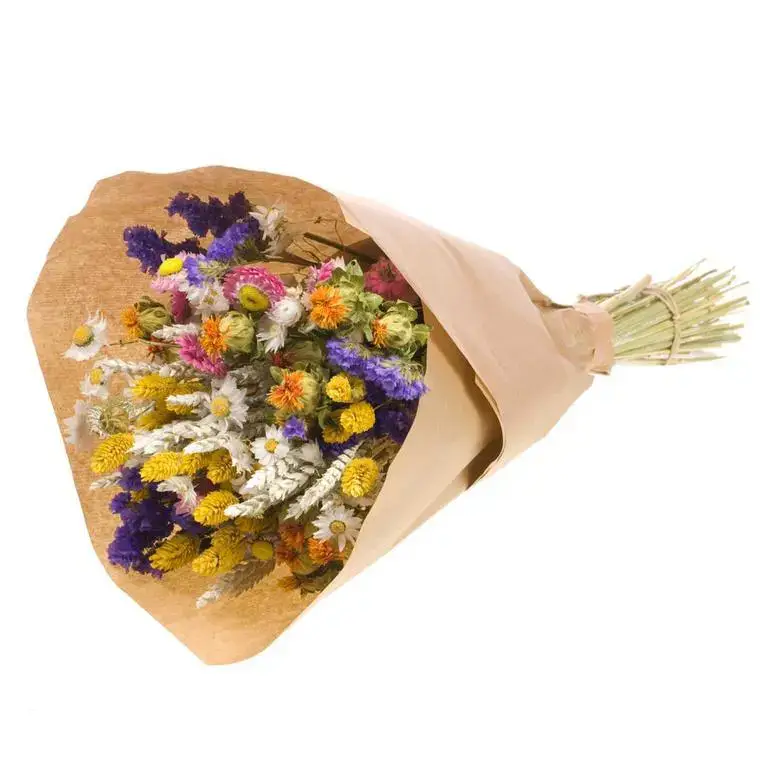 Bouquet de fleurs séchées Naturalys mix multicolore XL – Ø 25/30 x H 50 cm Paiement Sécurisé